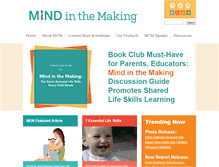 Tablet Screenshot of mindinthemaking.org